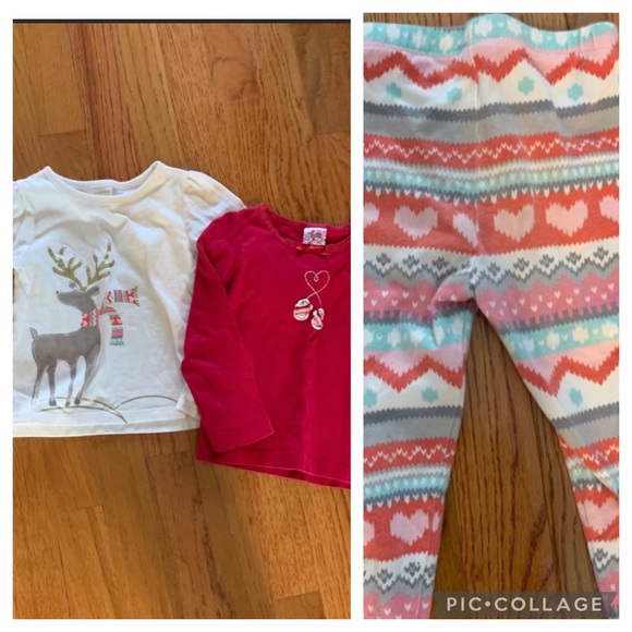 EUC HOLIDAY Shirts and matching pants. Size 2 T - Picture 1 of 8